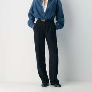 Aritzia THE EFFORTLESS PANT | Crepette | Black | 4 Tall